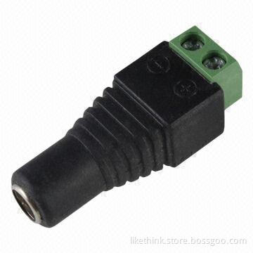 DC Connectors with -40 to 60°C Temperature Range, ABS Insulator